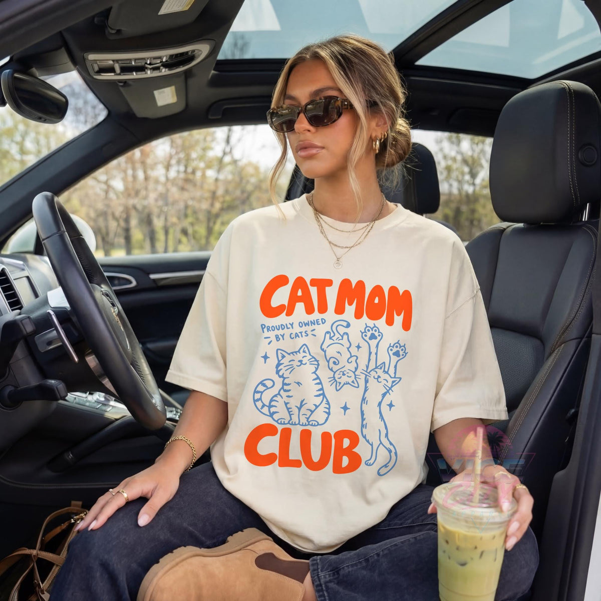 Comfort Colors Cat Mom Club T-Shirt, Proudly Owned by Cats Tee, Cute Cat Lover Shirt, Cat Mom Gift, Funny Cat Owner Tee