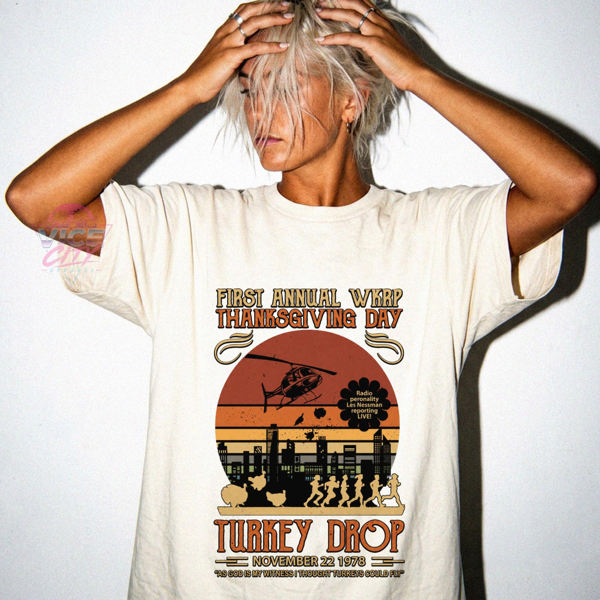 Thanksgiving Turkey Drop Shirt, I Thought Turkeys Could Fly Tee, Funny Retro 1978 Thanksgiving T-Shirt, Comfort Colors Fall Graphic Tee