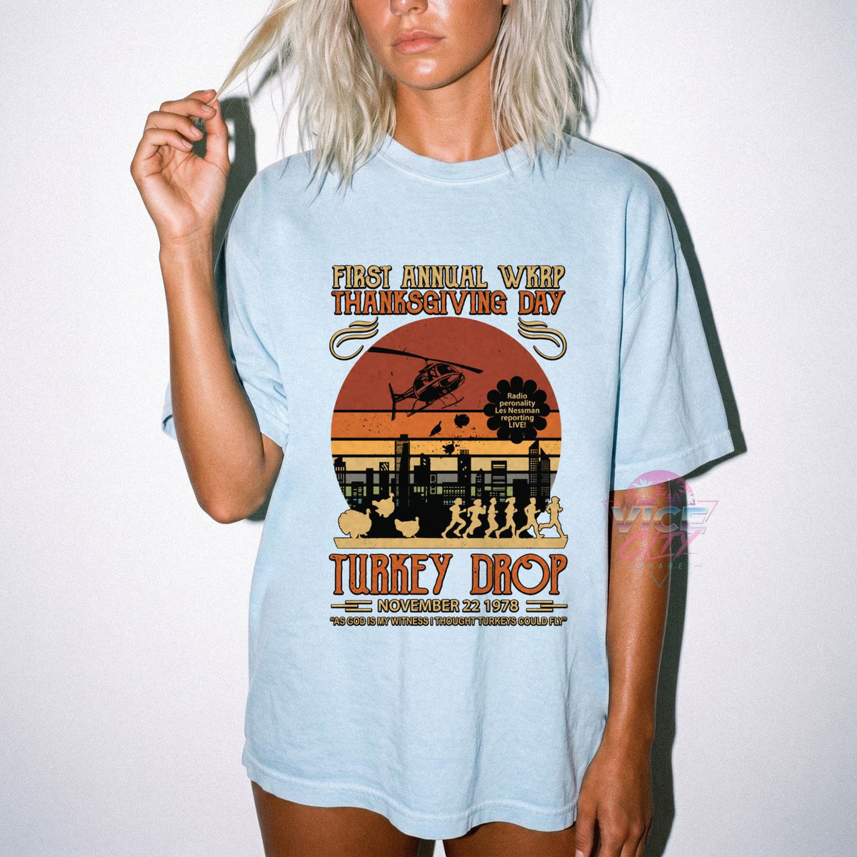 Thanksgiving Turkey Drop Shirt, I Thought Turkeys Could Fly Tee, Funny Retro 1978 Thanksgiving T-Shirt, Comfort Colors Fall Graphic Tee
