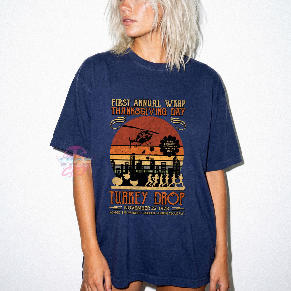 Thanksgiving Turkey Drop Shirt, I Thought Turkeys Could Fly Tee, Funny Retro 1978 Thanksgiving T-Shirt, Comfort Colors Fall Graphic Tee